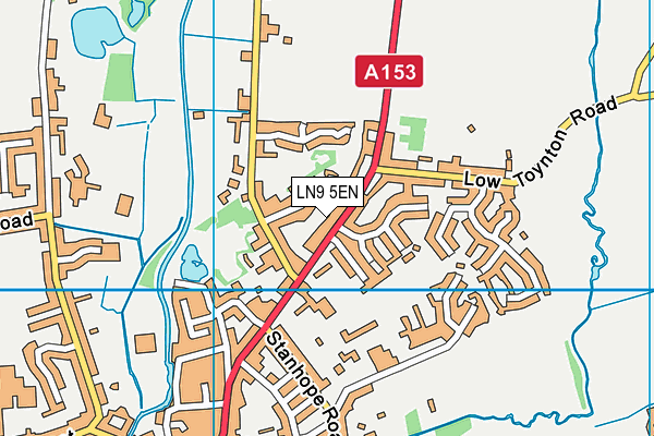 LN9 5EN map - OS VectorMap District (Ordnance Survey)