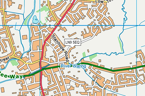 LN9 5EQ map - OS VectorMap District (Ordnance Survey)