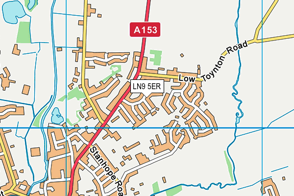 LN9 5ER map - OS VectorMap District (Ordnance Survey)