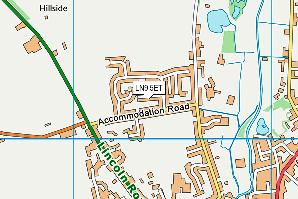 LN9 5ET map - OS VectorMap District (Ordnance Survey)