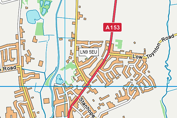 LN9 5EU map - OS VectorMap District (Ordnance Survey)