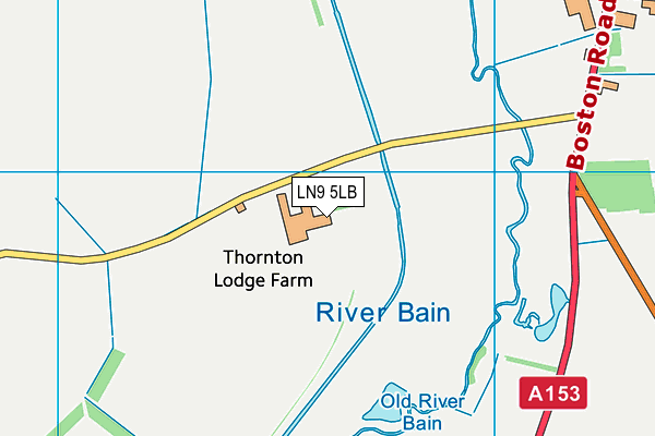 LN9 5LB map - OS VectorMap District (Ordnance Survey)
