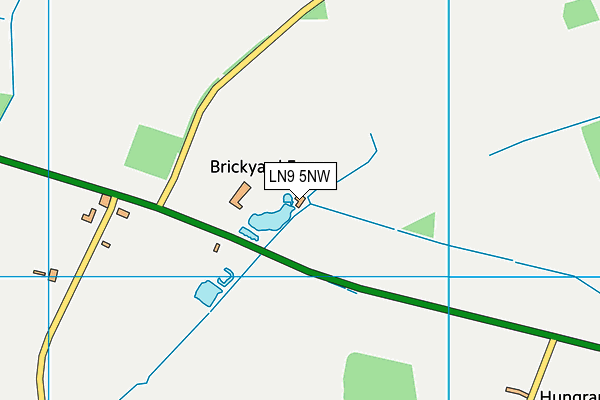 LN9 5NW map - OS VectorMap District (Ordnance Survey)