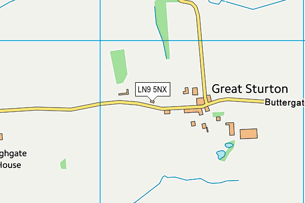 LN9 5NX map - OS VectorMap District (Ordnance Survey)