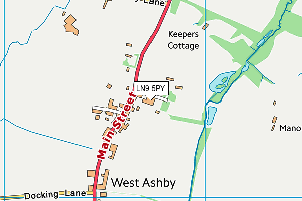 LN9 5PY map - OS VectorMap District (Ordnance Survey)