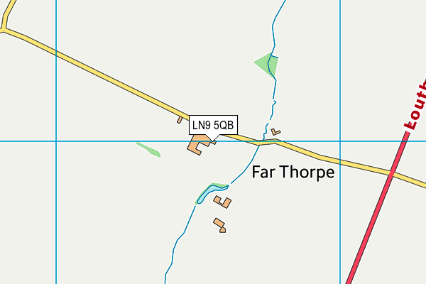 LN9 5QB map - OS VectorMap District (Ordnance Survey)