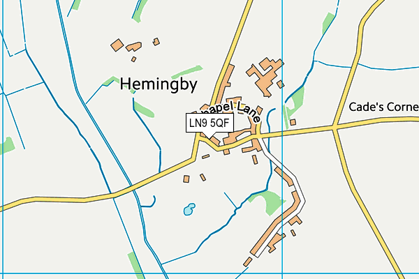 LN9 5QF map - OS VectorMap District (Ordnance Survey)