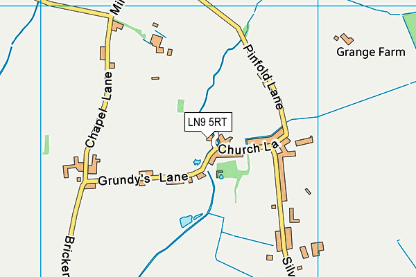 LN9 5RT map - OS VectorMap District (Ordnance Survey)