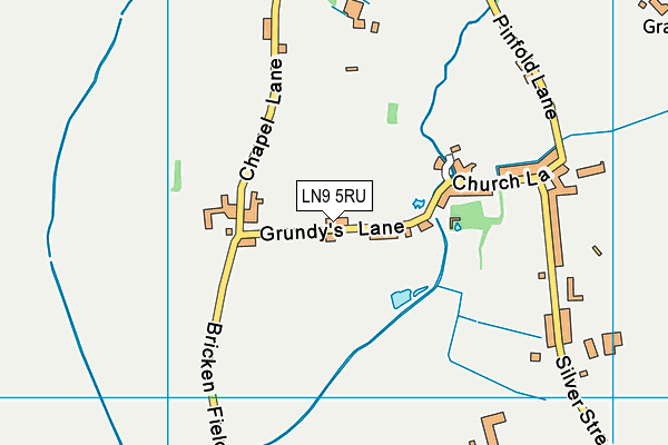 LN9 5RU map - OS VectorMap District (Ordnance Survey)