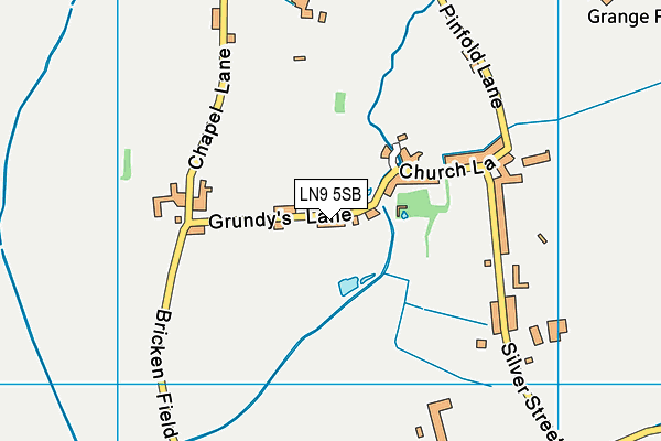 LN9 5SB map - OS VectorMap District (Ordnance Survey)
