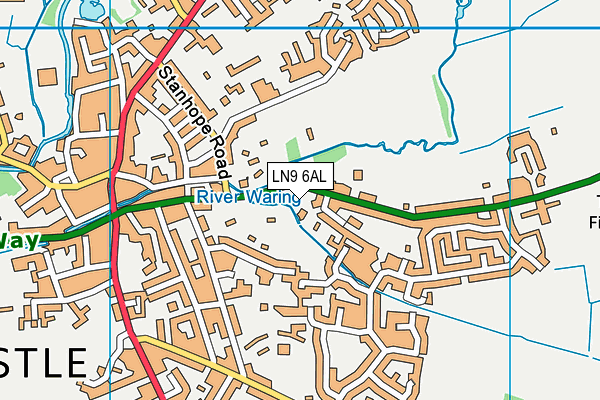 LN9 6AL map - OS VectorMap District (Ordnance Survey)