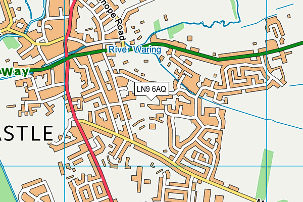 LN9 6AQ map - OS VectorMap District (Ordnance Survey)