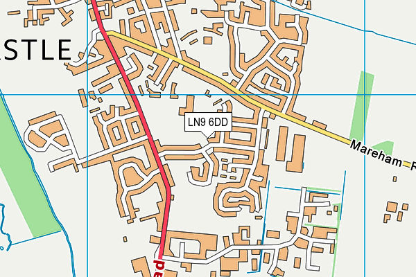 LN9 6DD map - OS VectorMap District (Ordnance Survey)