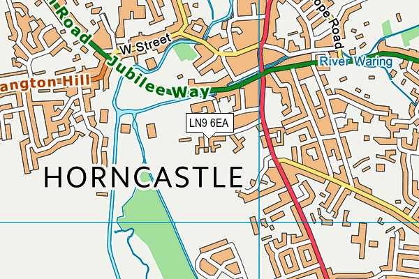 Map of HORNCASTLE TOWN FC TRADING LTD at district scale