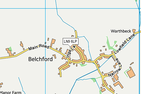 LN9 6LP map - OS VectorMap District (Ordnance Survey)