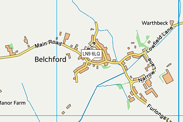 LN9 6LQ map - OS VectorMap District (Ordnance Survey)