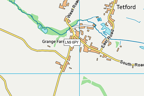 LN9 6PY map - OS VectorMap District (Ordnance Survey)