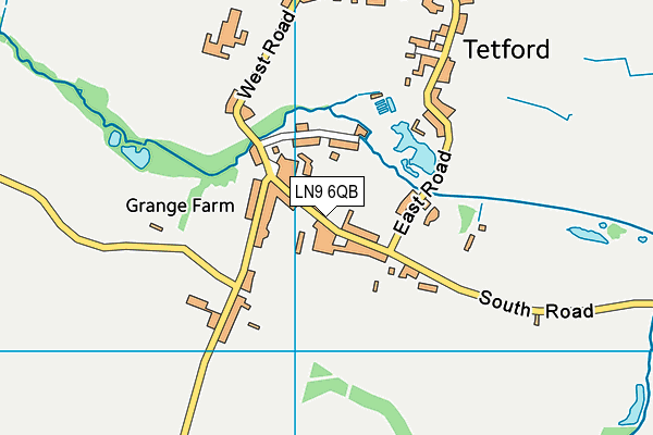 LN9 6QB map - OS VectorMap District (Ordnance Survey)