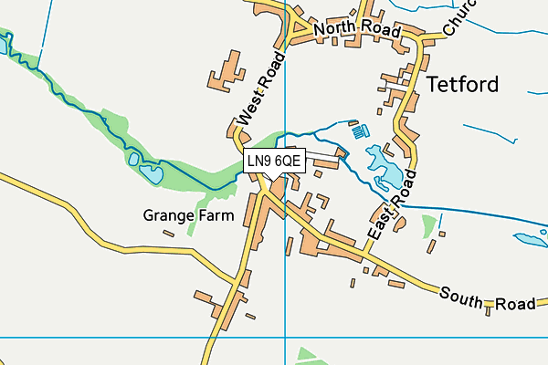 LN9 6QE map - OS VectorMap District (Ordnance Survey)