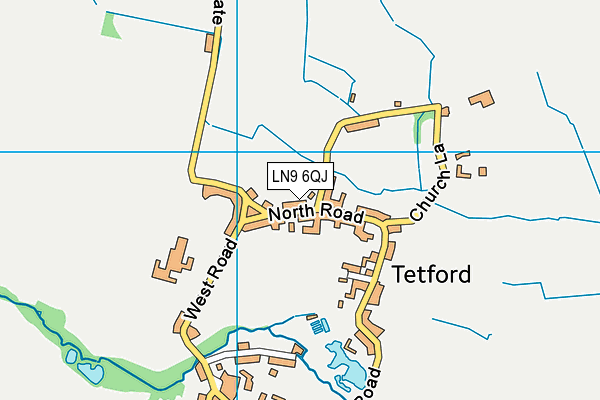 LN9 6QJ map - OS VectorMap District (Ordnance Survey)