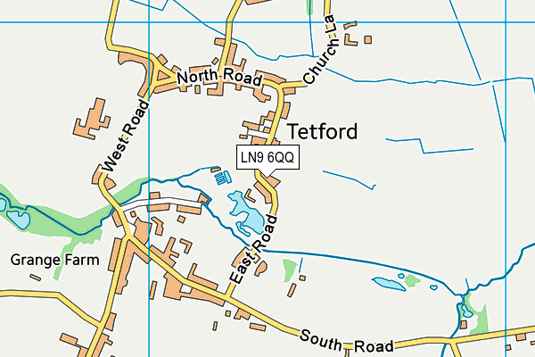 The Edward Richardson Primary School, Tetford map (LN9 6QQ) - OS VectorMap District (Ordnance Survey)