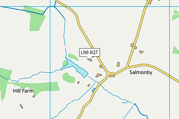 LN9 6QT map - OS VectorMap District (Ordnance Survey)