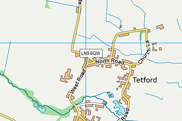 LN9 6QW map - OS VectorMap District (Ordnance Survey)