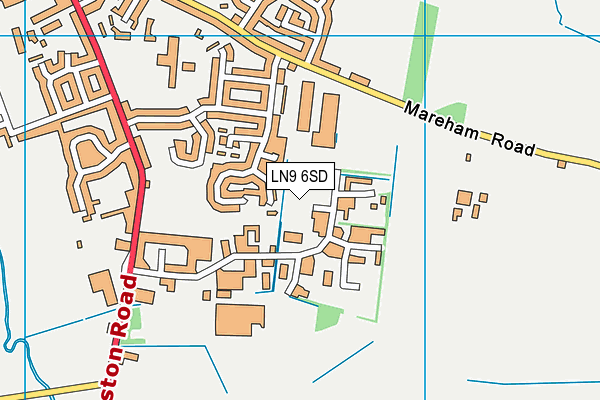 LN9 6SD map - OS VectorMap District (Ordnance Survey)