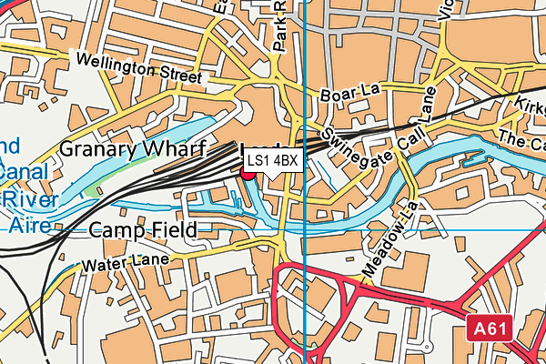 Livingwell Health Club (Leeds) map (LS1 4BX) - OS VectorMap District (Ordnance Survey)