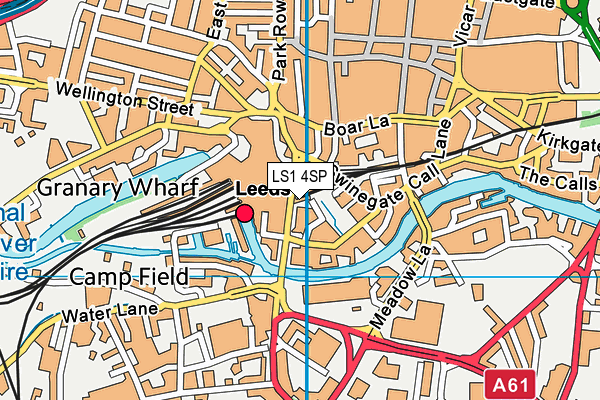 LS1 4SP map - OS VectorMap District (Ordnance Survey)