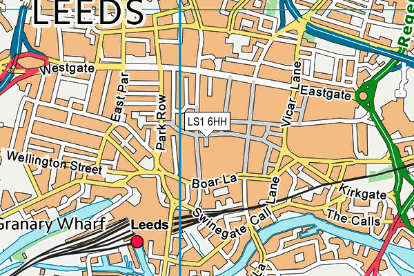 LS1 6HH map - OS VectorMap District (Ordnance Survey)
