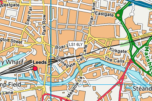 LS1 6LY map - OS VectorMap District (Ordnance Survey)