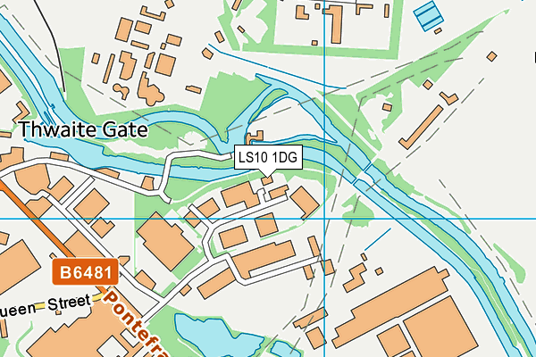 LS10 1DG map - OS VectorMap District (Ordnance Survey)