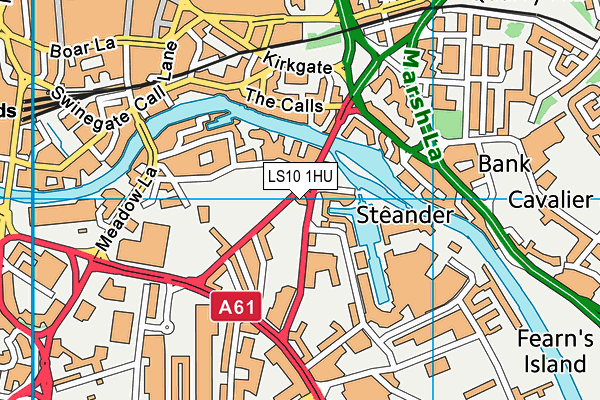LS10 1HU map - OS VectorMap District (Ordnance Survey)