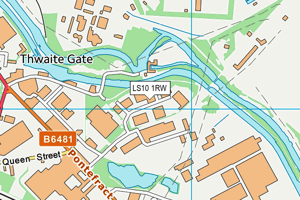 LS10 1RW map - OS VectorMap District (Ordnance Survey)