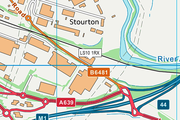 LS10 1RX map - OS VectorMap District (Ordnance Survey)