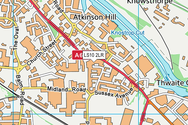 LS10 2LR map - OS VectorMap District (Ordnance Survey)