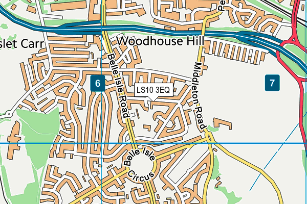 LS10 3EQ map - OS VectorMap District (Ordnance Survey)