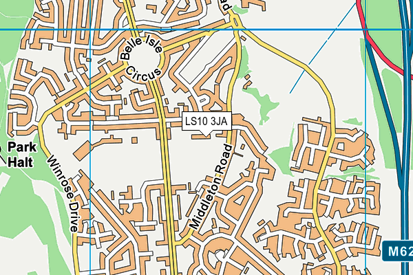 Springwell Leeds Academy map (LS10 3JA) - OS VectorMap District (Ordnance Survey)