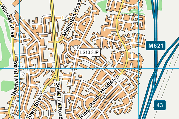 Broomfield South SILC map (LS10 3JP) - OS VectorMap District (Ordnance Survey)