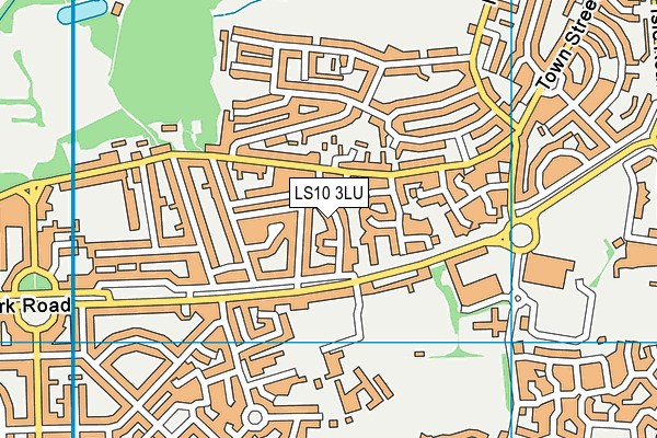 LS10 3LU map - OS VectorMap District (Ordnance Survey)