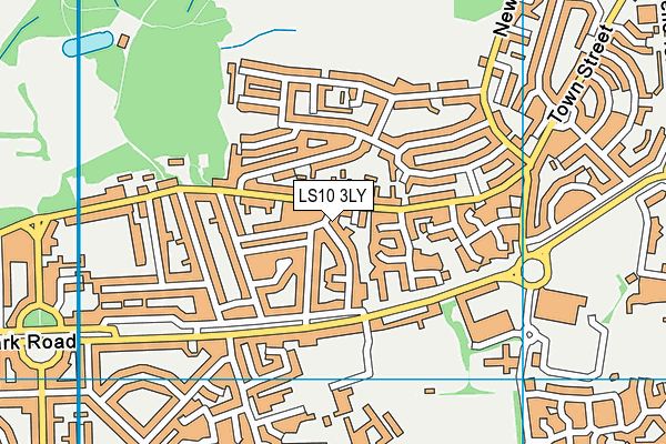 LS10 3LY map - OS VectorMap District (Ordnance Survey)