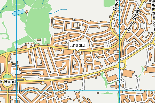 LS10 3LZ map - OS VectorMap District (Ordnance Survey)