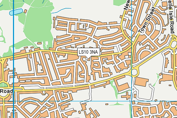 LS10 3NA map - OS VectorMap District (Ordnance Survey)