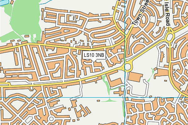 LS10 3NB map - OS VectorMap District (Ordnance Survey)