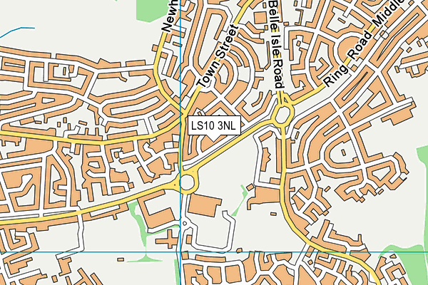 LS10 3NL map - OS VectorMap District (Ordnance Survey)