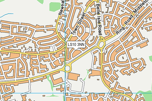 LS10 3NN map - OS VectorMap District (Ordnance Survey)