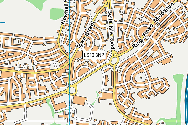 LS10 3NP map - OS VectorMap District (Ordnance Survey)