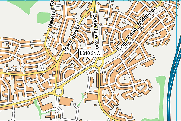 LS10 3NW map - OS VectorMap District (Ordnance Survey)