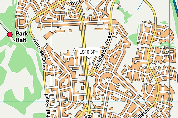 LS10 3PH map - OS VectorMap District (Ordnance Survey)